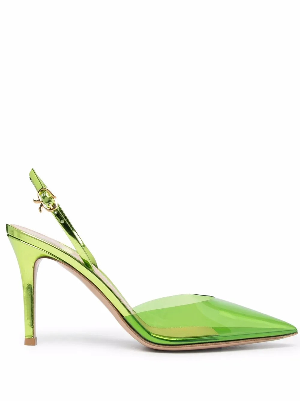 Gianvito Rossi Transparent Pointed Pumps - Farfetch | Farfetch Global