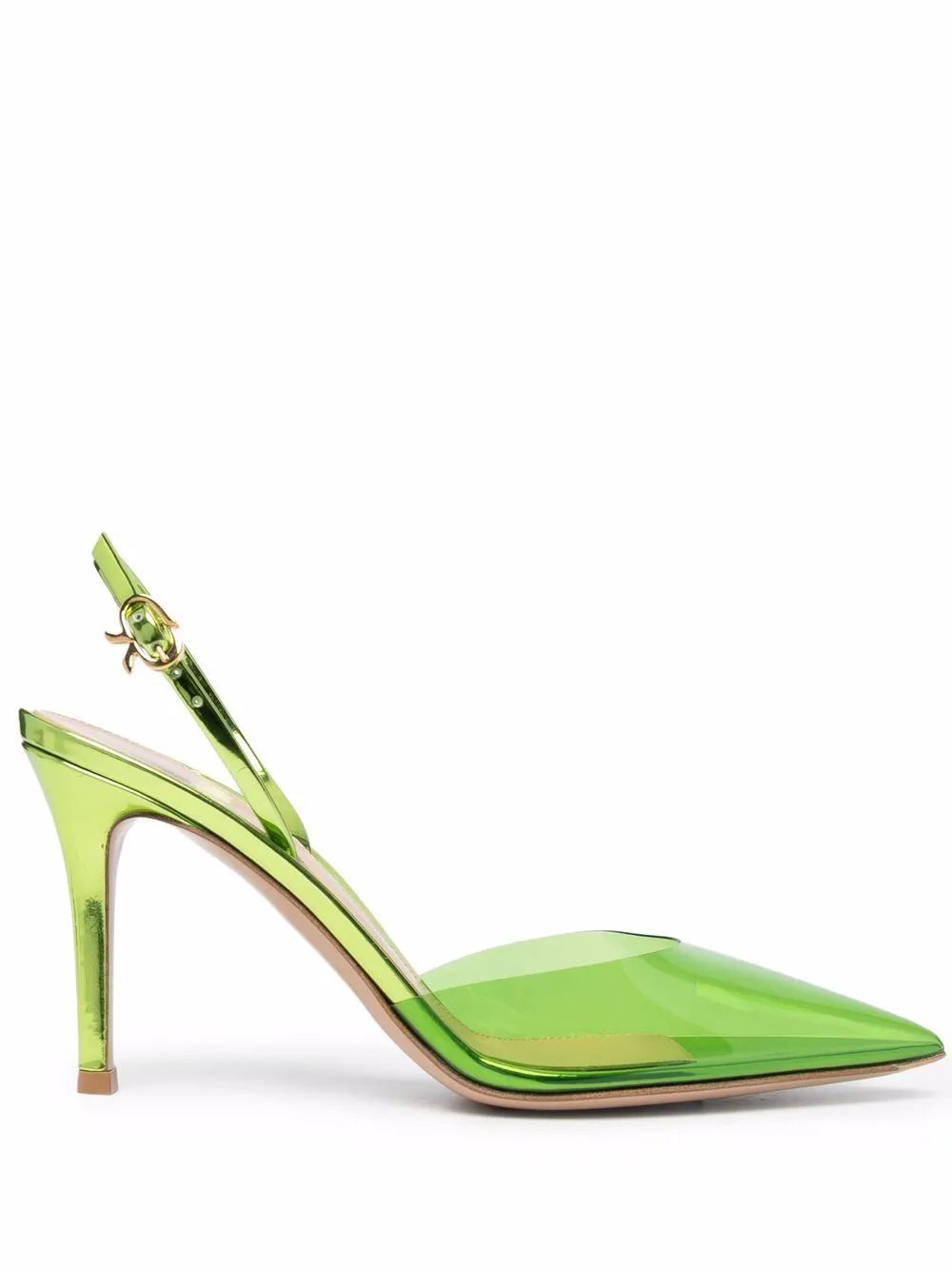 Gianvito Rossi Transparent Pointed Pumps - Farfetch | Farfetch Global