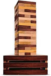 SWOOC Games - Reclaimed Giant Tower Game (Weather Resistant) 60 Blocks + Storage Crate/Outdoor Ga... | Amazon (US)