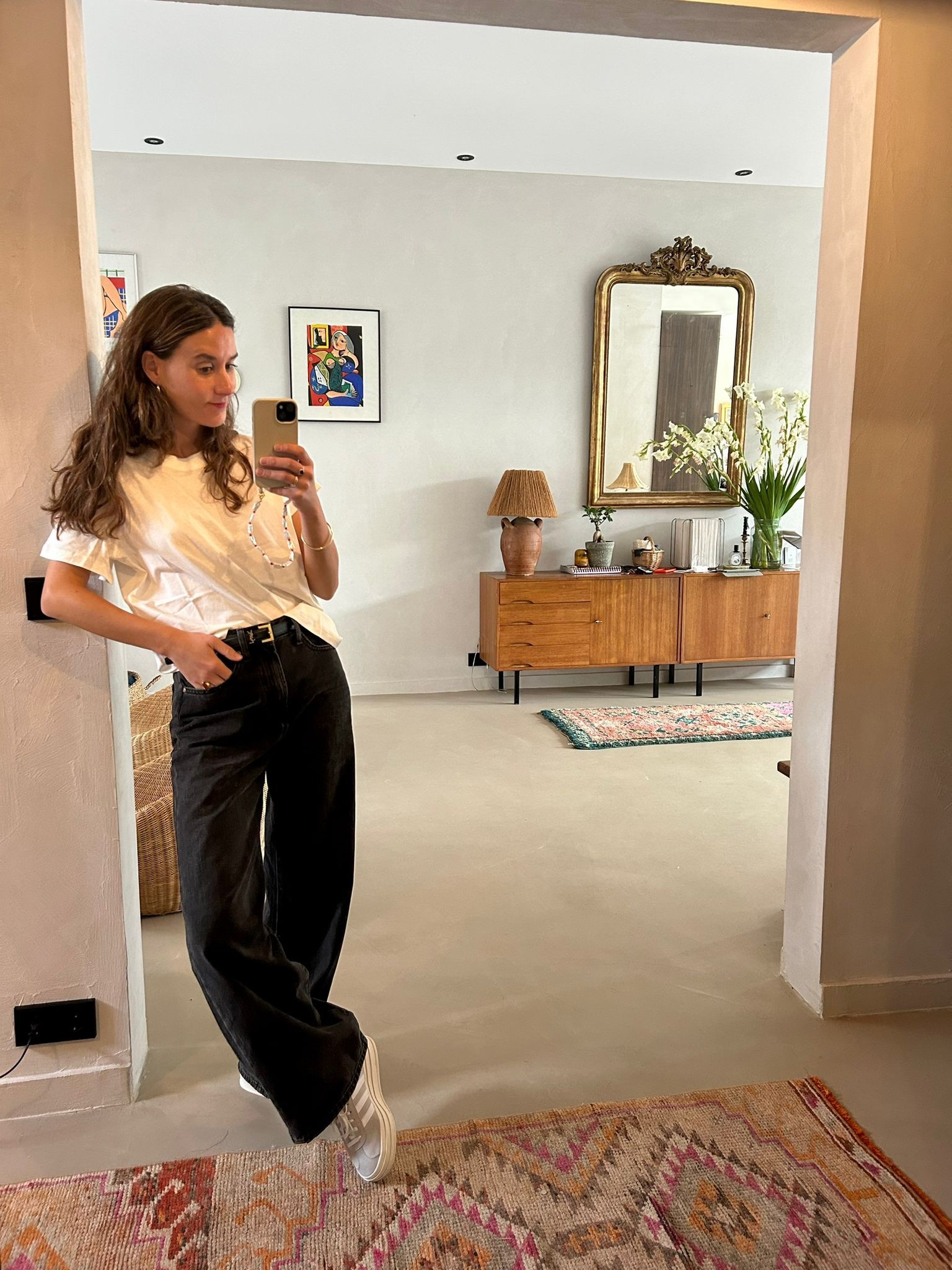 ONLY casual outfit 🖤

outfit inspiration, Regular fit O-neck T-shirt, Black high waist jeans, Saint Laurent monogram leather belt, Farfetch, Adidas, Gazelle schoenen, off white & beige shoe, Nederland. 

#LTKeurope #LTKSeasonal #LTKstyletip