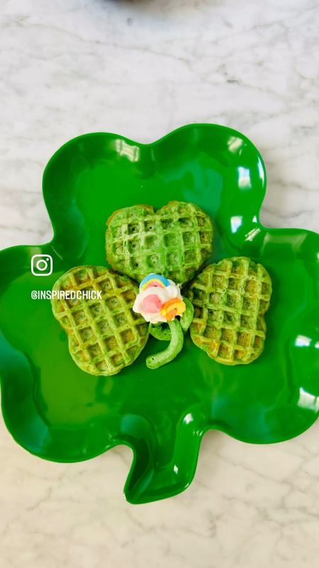 Celebrate St. Patrick’s Day in Style. Use heart shaped waffle maker and green clover tray to entertain this season!

#LTKhome #LTKfindsunder50 #LTKVideo