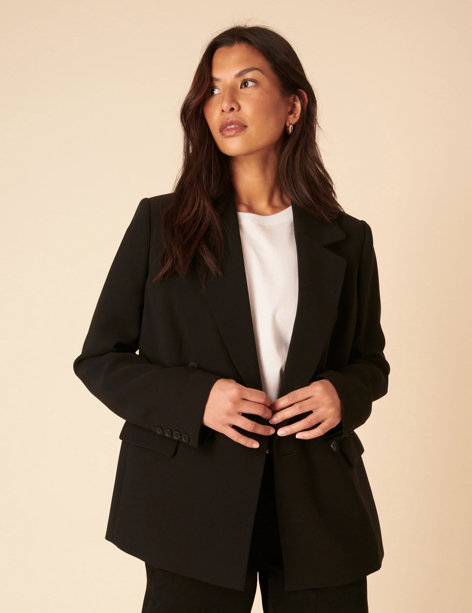 Black Double Breasted Blazer | Nobody's Child