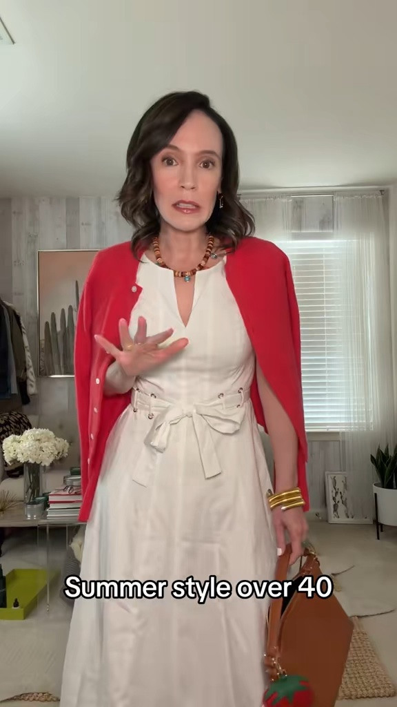 Styling this white midi dress for summer

#LTKOver40 #LTKSeasonal #LTKPetite