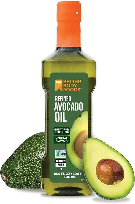 BetterBody Foods Refined Avocado Oil, Non-GMO Cooking Oil, Kosher, Keto and Paleo Diet Friendly, ... | Amazon (US)