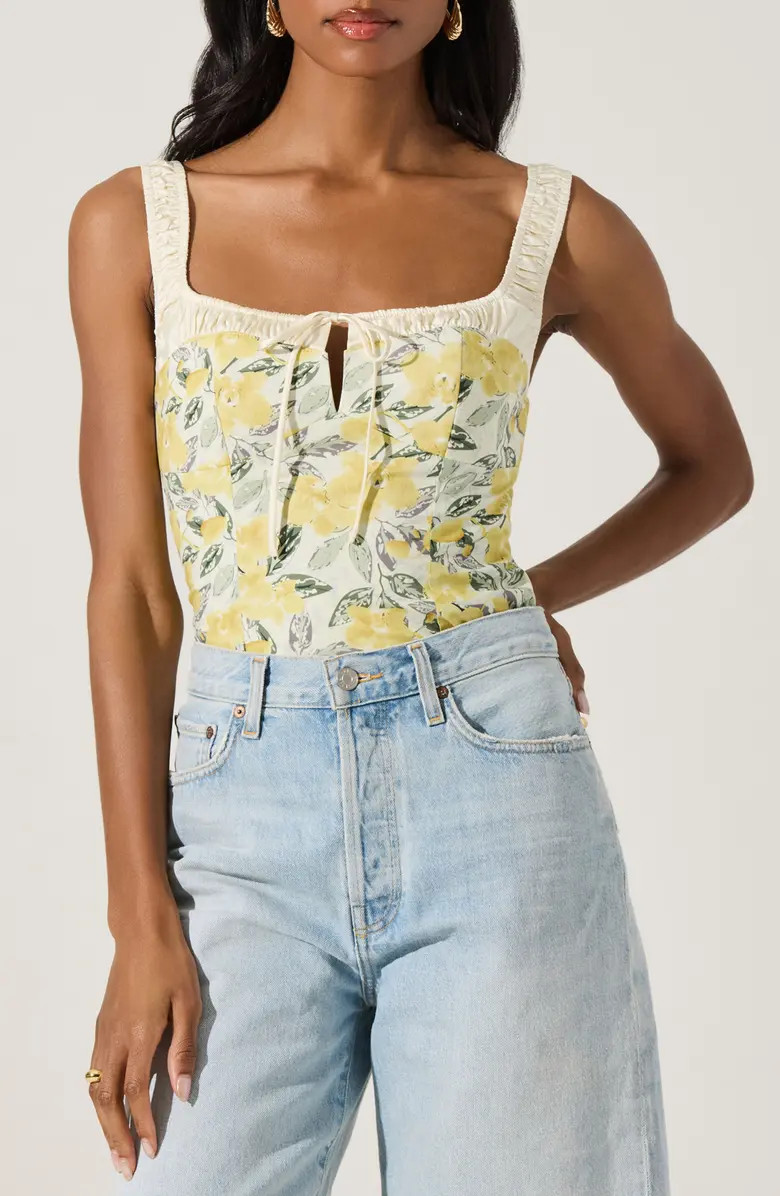 Floral Milkmaid Top | Nordstrom