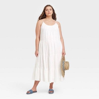 Women's Sleeveless Tiered Dress - Universal Thread™ | Target