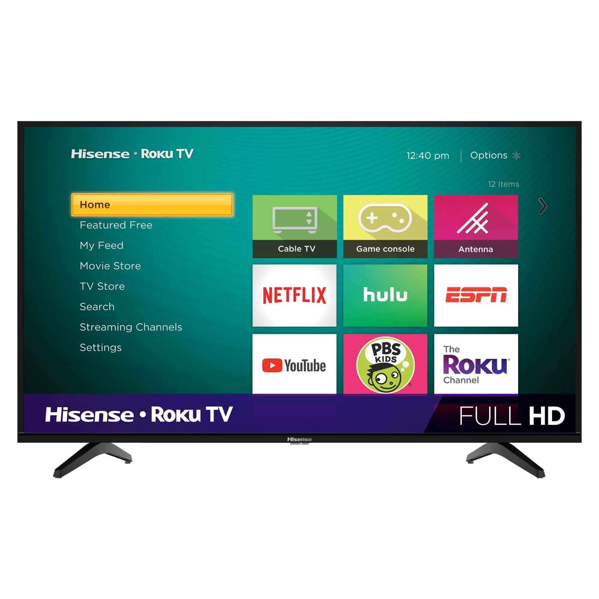 Hisense 40" Class FHD (1080P) Roku Smart LED TV (40H4030F1) | Walmart (US)