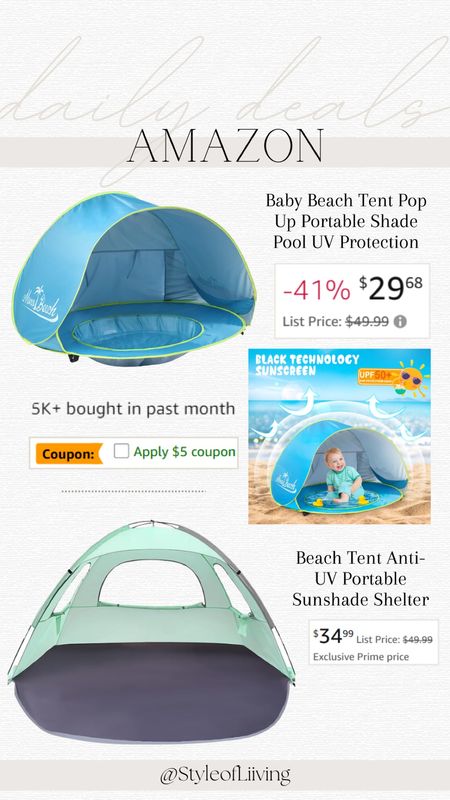 Beach tents on sale! Baby tent pool pop up portable shade uv protection sun shelter. #founditonamazon #amazonfinds

#LTKkids #LTKsalealert #LTKbaby