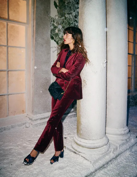 Marylebone Velvet Blazer | Boden (US)