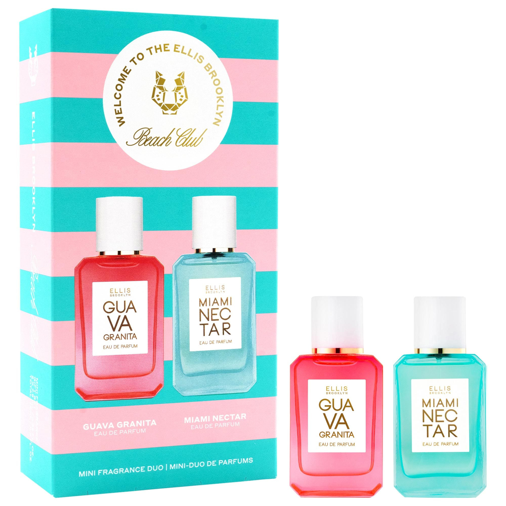 Ellis Brooklyn BEACH CLUB Fragrance Mini Duo with Pink Pineapple and Guava Perfume Gift Set | Sephora (US)