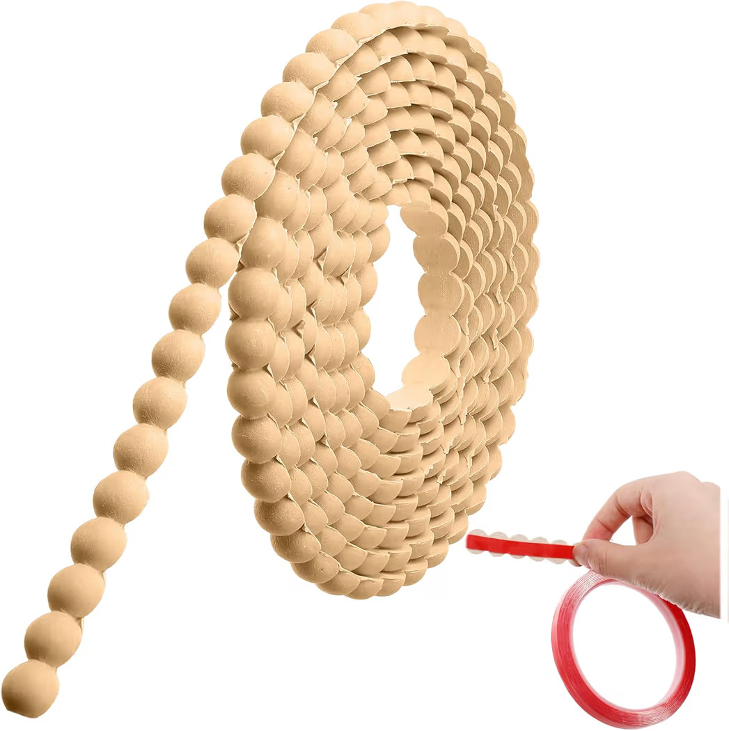 Leinuosen Flexible Molding Trim Peel and Stick for Walls Decorative Bead Pearl DIY Wall Trim for ... | Amazon (US)