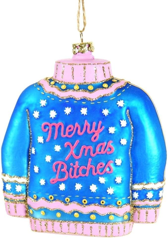 Cody Foster - Christmas Sweater Bitches Blown Glass Ornament | Amazon (US)