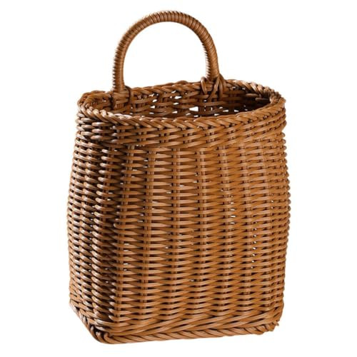 Cabilock Front Door Basket Woven Hanging Basket wall hanging basket onion basket hanging garlic s... | Amazon (US)