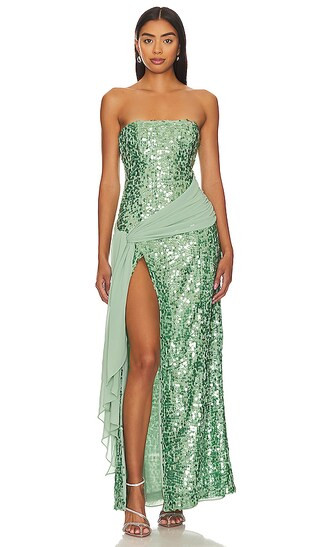 Elektra Gown in Aqua Ombre | Revolve Clothing (Global)