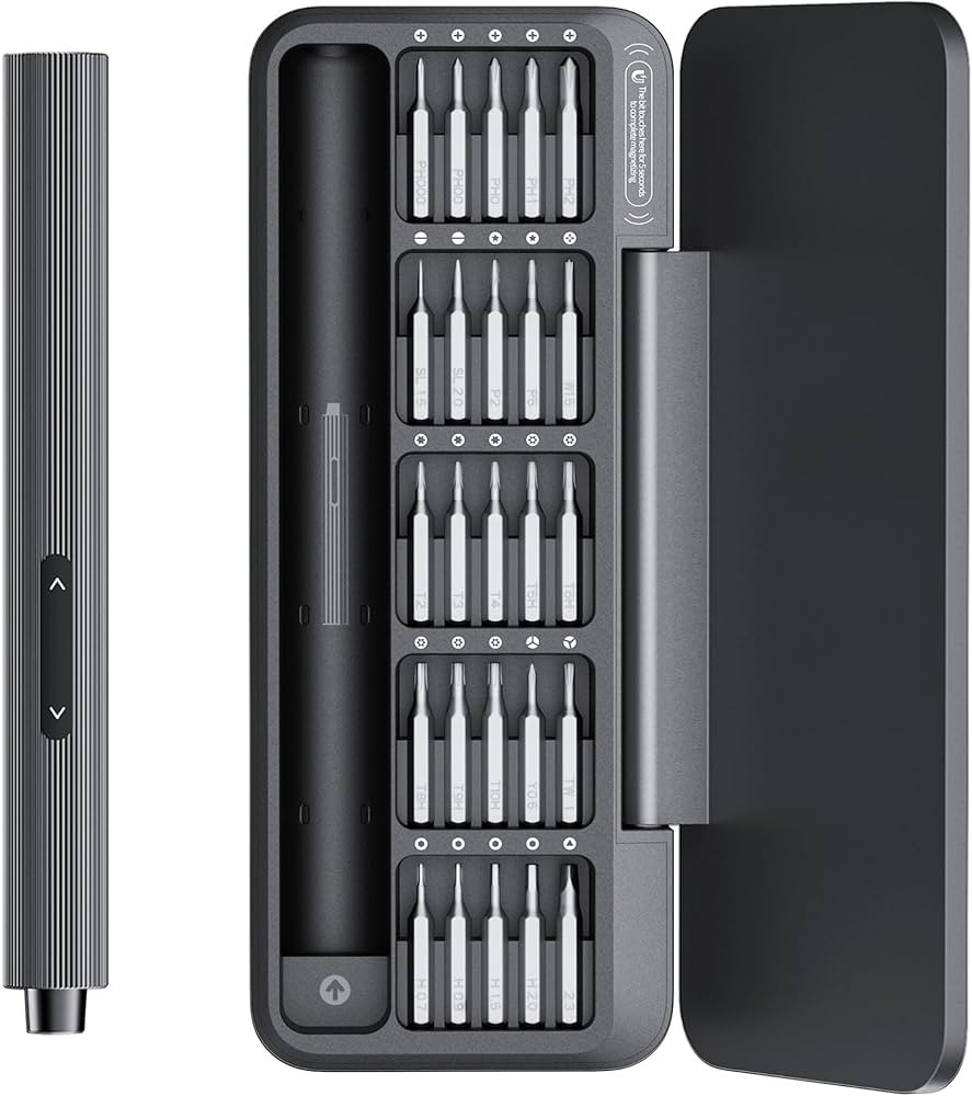 HOTO Electric Precision Screwdriver Set, 25 in 1 Magnetic Small Screwdriver Set, Mini Electric Sc... | Amazon (US)