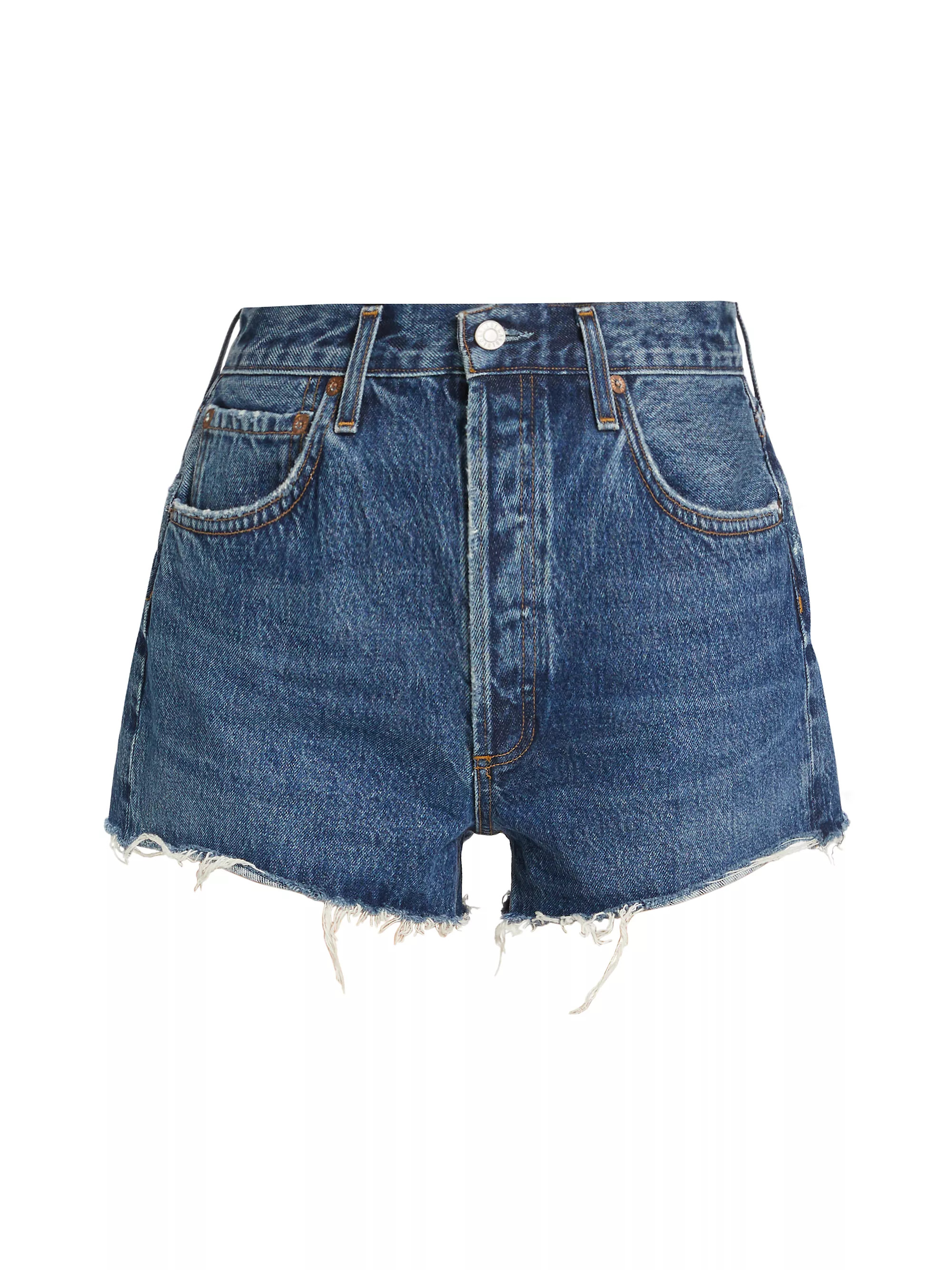AgoldeParker Mid-Rise Denim Shorts | Saks Fifth Avenue