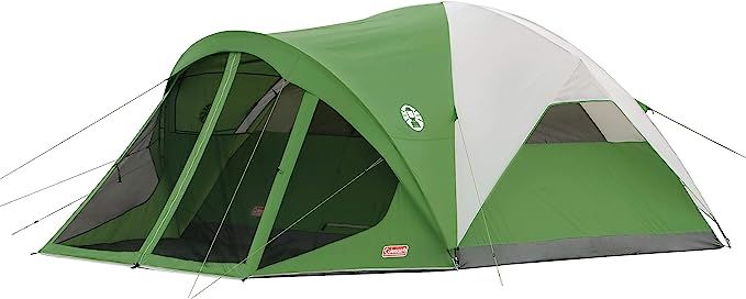 Coleman Dome Tent with Screen Room | Evanston Camping Tent with Screened-In Porch | Amazon (US)