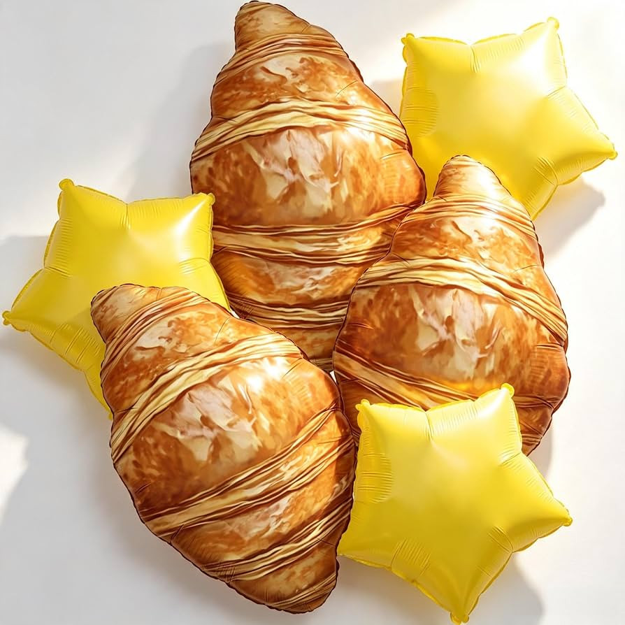Croissant Balloons Lunch Balloons Croissant Party Decorations Bread Party Decorations Toast Bread... | Amazon (US)