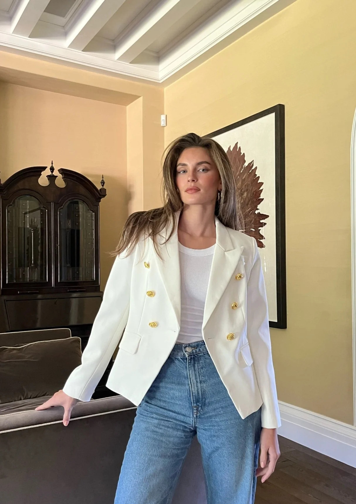 White Tailored Blazer | Benaar La