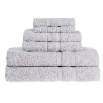 Simply Essential™ 6-Piece Towel Set in Bright White | Bed Bath & Beyond