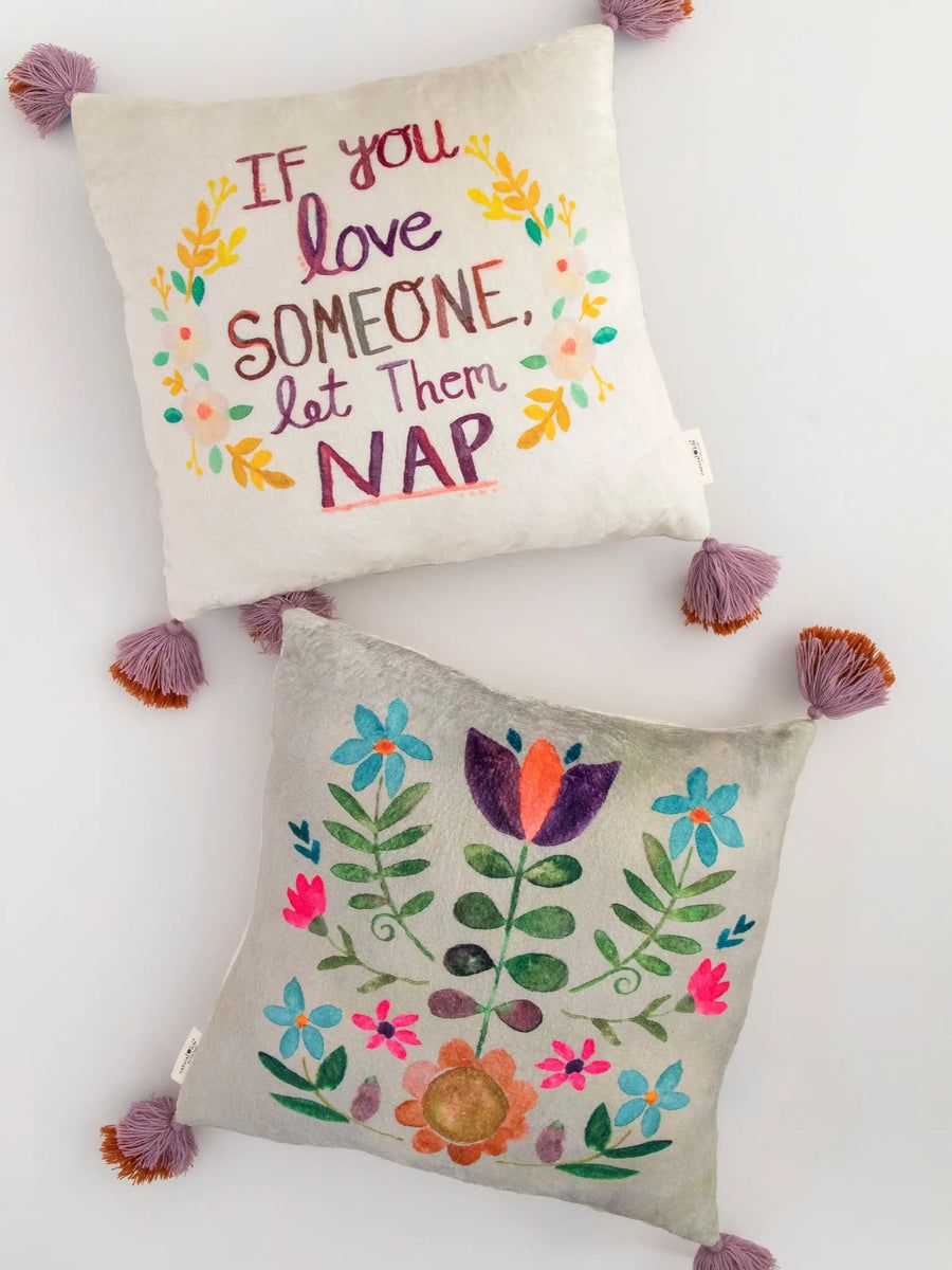 Double-Sided Cozy Throw Pillow - Let Them Nap | Natural Life