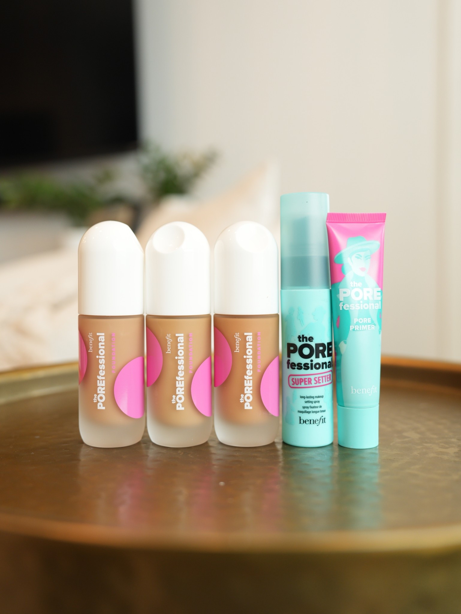 Beauty Essentials by #benefit
 • Porefessional makeup setting spray
 • Porefessional pore primer
 • Porefessional blurring and smoothing foundation


#beauty #beautymusthaves #haircareessentials #xojalonda 

#LTKOver40 #LTKBeauty #LTKselfcare