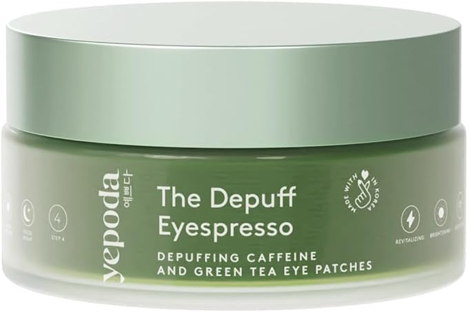 Yepoda The Depuff Eyespresso, Depuffing Caffeine & Green Tea Eye Patches, Reduce Puffiness & Reju... | Amazon (UK)