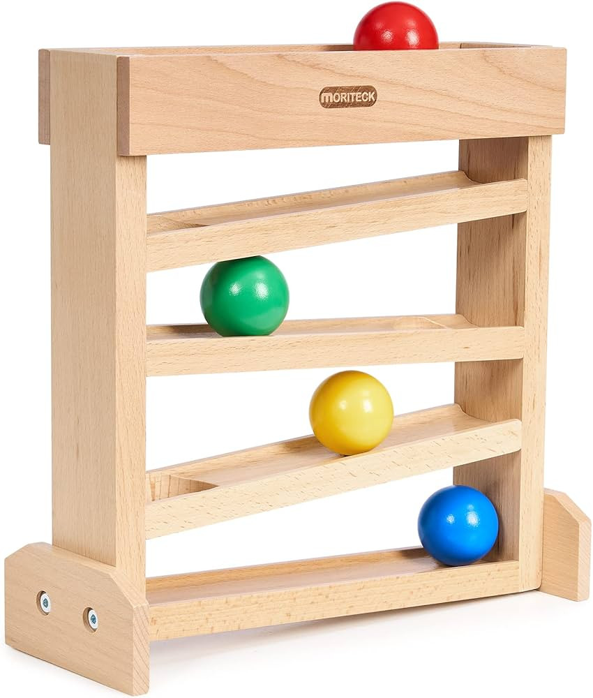 Montessori Ball Drop Toy, Wooden Ball Tracker, Early Developmental Pound A Ball Toys for Toddlers... | Amazon (US)