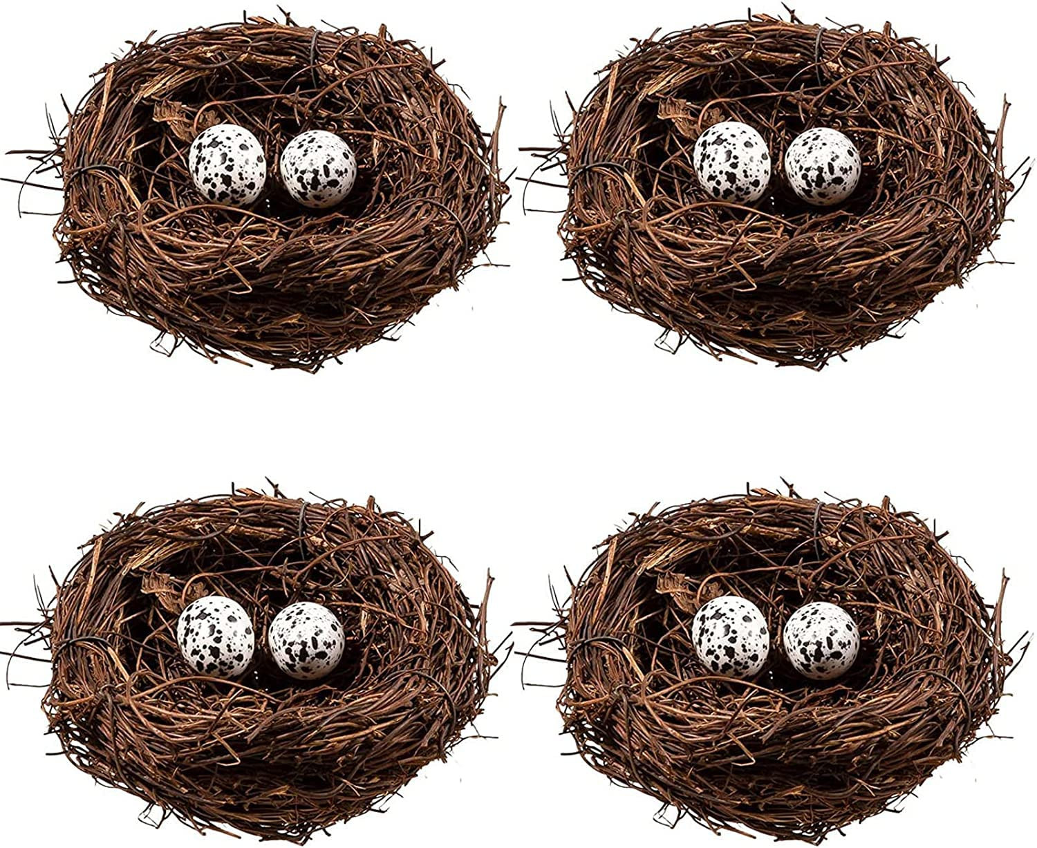 Easter Birds Nest Decorating, Mini Artificial Birds Nest Rattan Nest for Easter Crafts Home Garde... | Amazon (US)