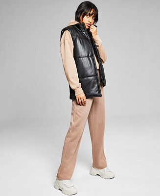 And Now This Faux Leather Puffer Vest & Reviews - Jackets & Blazers - Women - Macy's | Macys (US)