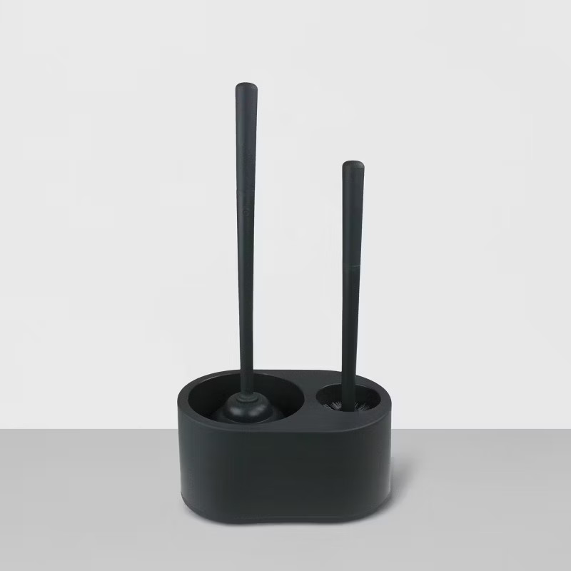 Plunger and Toilet Brush Set with Holster - Gray - Made By Design™ | Target