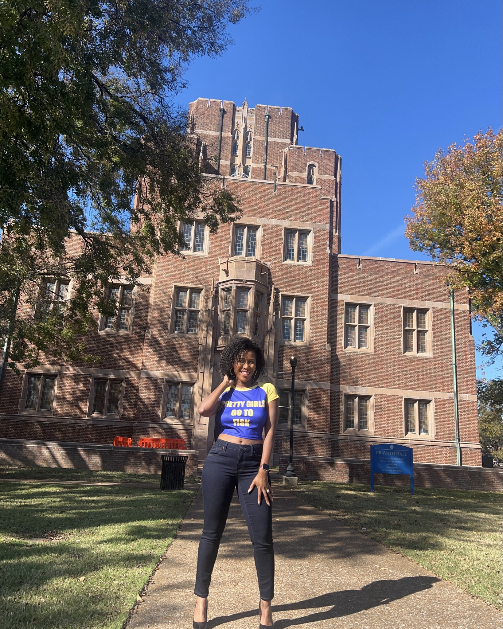 HBCU Homecoming fits loading… 💥 On the yard, at the tailgate, or posted by the plot this Solel Garments tee repping Fisk University is a must (not linked). 

#LTKPetite #LTKU #LTKOver40