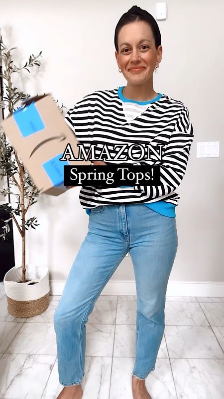 Amazon spring tops! All run true to size.  

Spring outfit | girl’s night | casual outfit

#LTKover40 #LTKstyletip #LTKfindsunder50