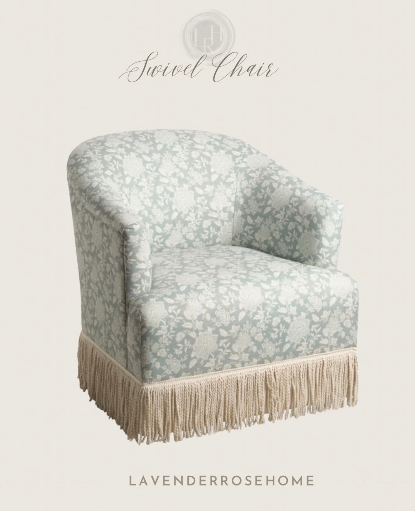 A beautiful floral swivel chair with a corded fringe skirt - classic, feminine, and under $400! Such a charming accent chair for a living room, bedroom, reading nook, or cozy corner. Tap to shop this beautiful find before it’s gone!

#LTKHome