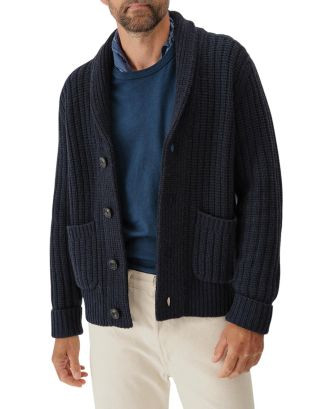 Buck Mason Herdsman Merino Wool & Cashmere Ribbed Classic Fit Shawl Collar Cardigan  | Bloomingda... | Bloomingdale's (US)