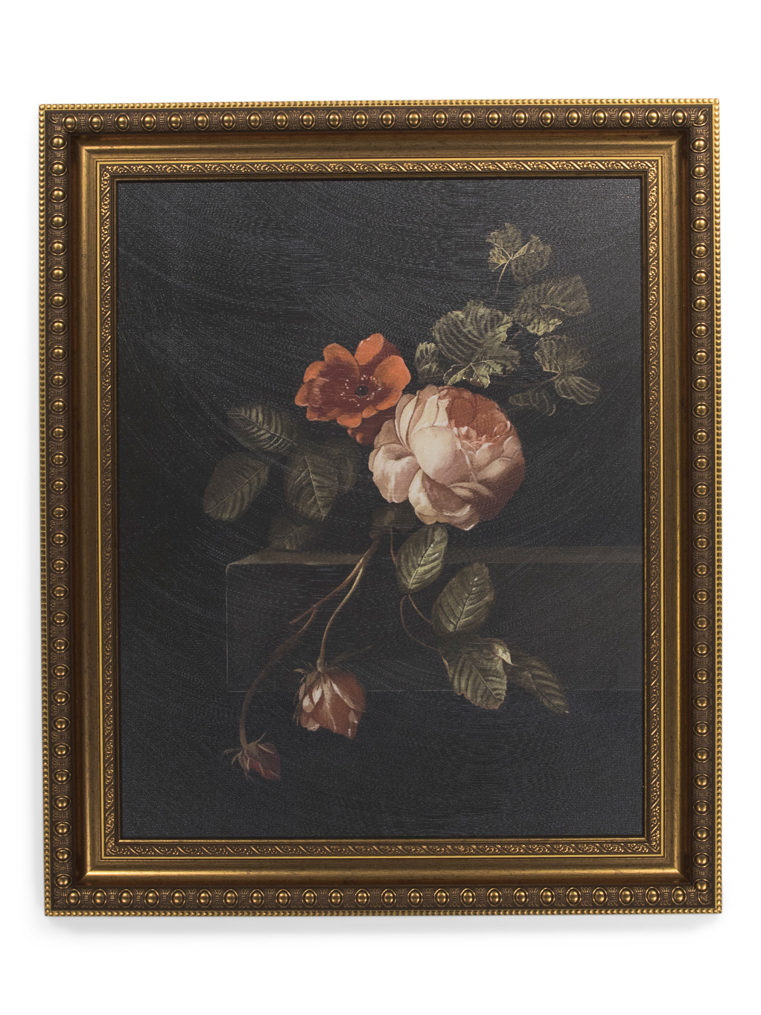 20x24 Blush Rose On Stone Wall Art | TJ Maxx