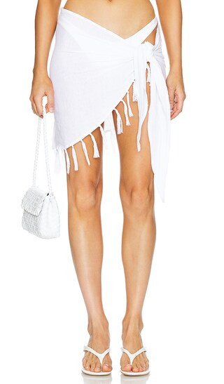 Sirena Sarong in White | Revolve Clothing (Global)
