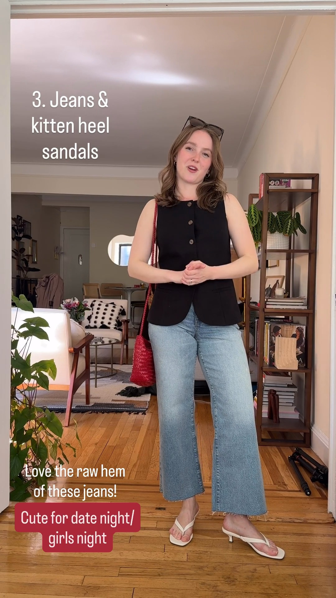 Easy spring outfit for women. 0 linen vest. 25 cropped wide leg jeans. (I’m 5ft 2 117 lbs) both on sale

#LTKPetite #LTKSaleAlert