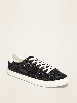 Glitter Court Sneakers for Women | Old Navy (US)