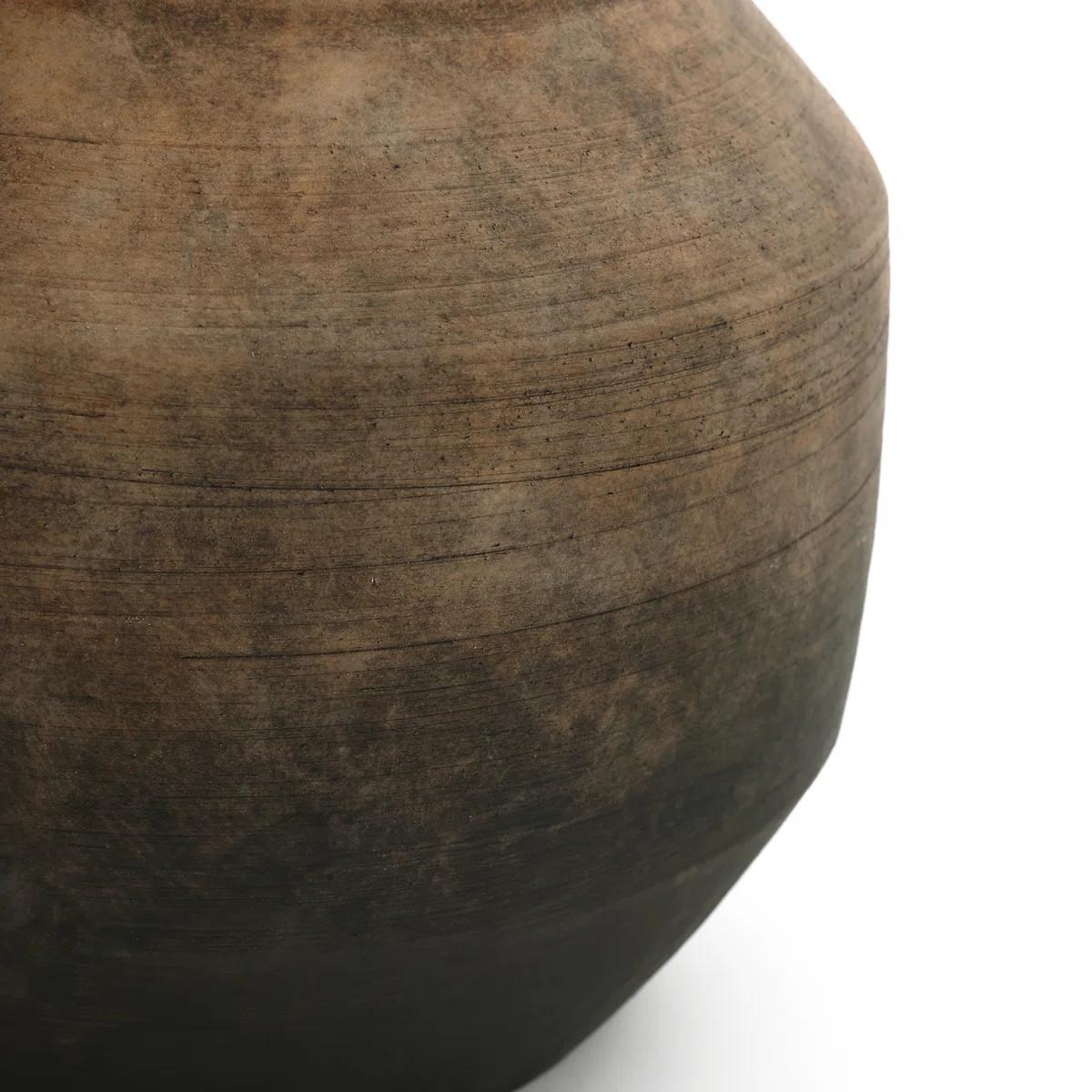 Brown Ombre Terracotta 11.4-Inch Round Bowl Vase | Wayfair North America