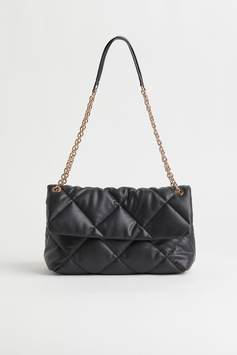 Quilted Shoulder Bag - Black - Ladies | H&M US | H&M (US)