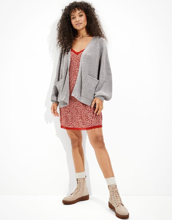 AE Oversized Chenille Cardigan | American Eagle Outfitters (US & CA)