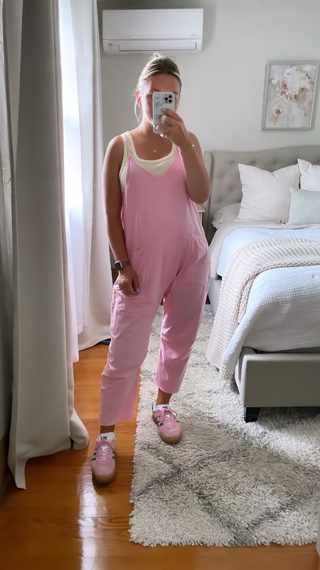 Bump friendly summer outfit 

This free people hot shot onesie / jumpsuit is one of the most comfortable things I’ve put on! Wearing my pre-pregnancy size. Sized down by a full size in the sneakers 🎀🌷🍡🌸

#LTKBump #LTKStyleTip #LTKFindsUnder100