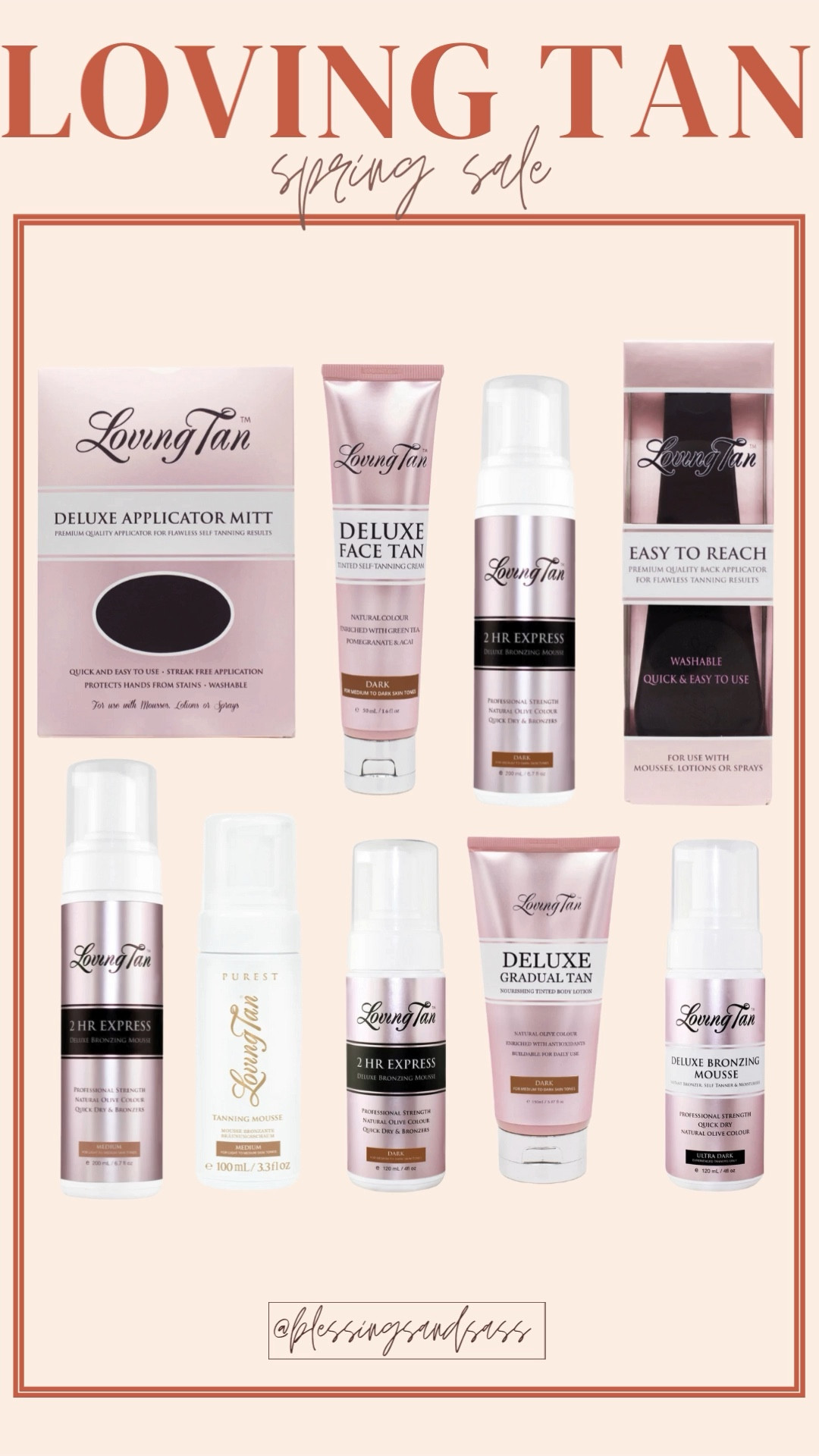 LTK Spring Sale: Loving Tan 
Make sure to shop through the LTK app for the exclusive code!! 

LTK Spring sale, sale alert, loving tan, self tanner, self tan, self tan applicator, beauty, beauty finds, women’s beauty



#LTKBeauty #LTKSpringSale #LTKStyleTip