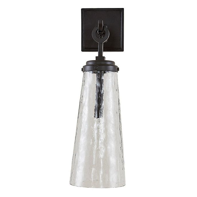 Brewer Hanging Iron and Glass Wall Sconce Fixture | Ballard Designs, Inc.