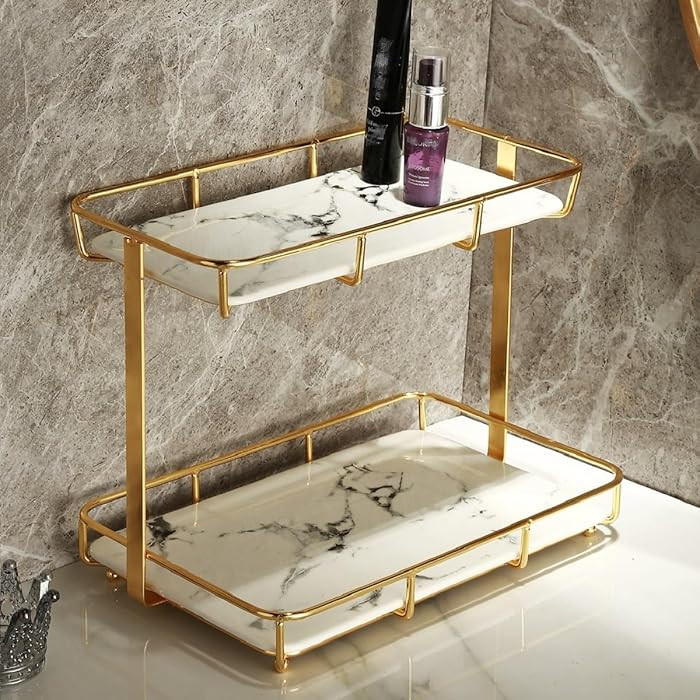 Bathroom Organizer Countertop Perfume Organizer Makeup Organizer Cosmetics Storage Display Rack V... | Amazon (US)