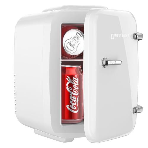 Tiastar Mini Portable Compact Personal Fridge Cooler No Compressor, 4 Liter/6 Cans Beverage Refri... | Amazon (US)