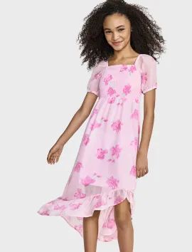 Tween Girls Floral Smocked Maxi Dress - flora | The Children's Place