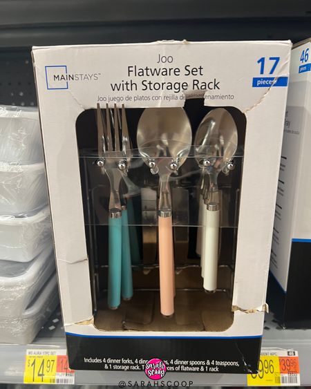 Introducing the perfect addition to your kitchen! Walmart's Flatware Set with Storage Rack has everything you need for a complete setup. From the stylish design and quality construction, this flatware set is sure to please. #flatware #kitchen #tableware #organization #walmartstyle #diningroomdecor #diningroomgoals #storagehack #mealtimegoals #stylishdining

#LTKunder50 #LTKFind #LTKhome