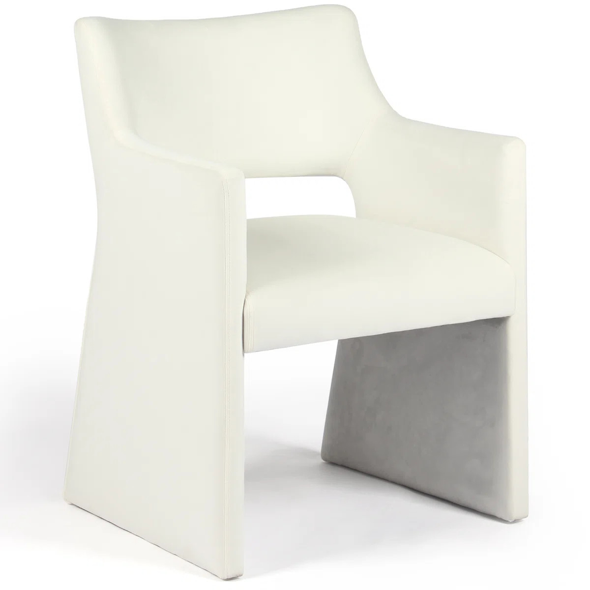 Modern Cream Velvet Dining Armchair Contemporary Upholstered Dining Chairs With Armrests For Kitc... | Wayfair North America